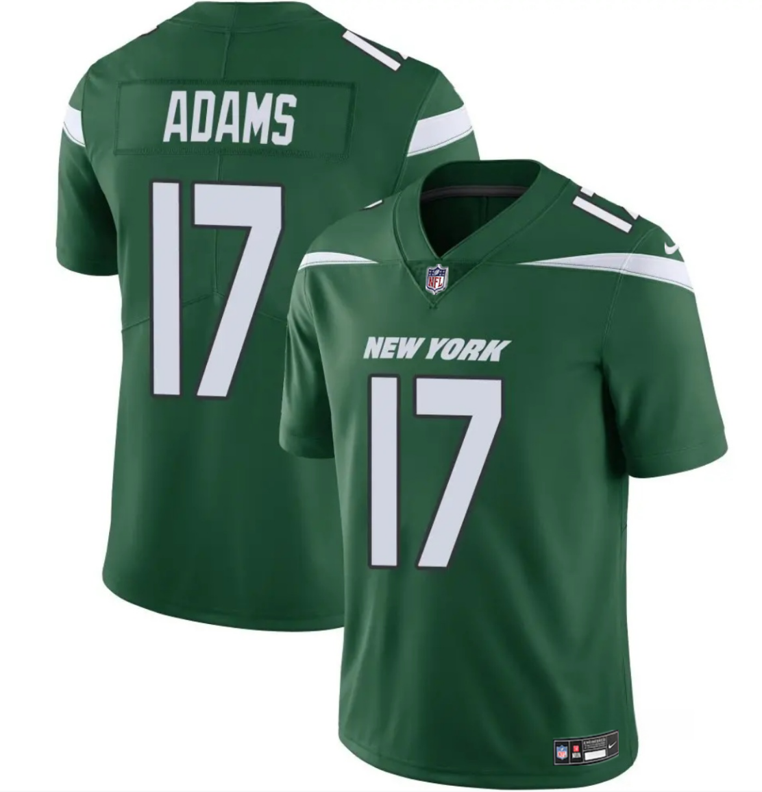 Men's New York Jets #17 Davante Adams Green 2024 Vapor Untouchable Limited Football Stitched Jersey - Click Image to Close